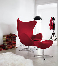 Кресло Egg Chair velvet (red), фото 2