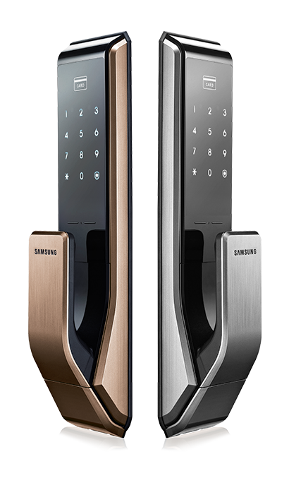 Электронный дверной замок с ручкой PUSH-PULL Samsung SHS-P717