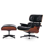 Кресло Eames lounge leatherette (black)