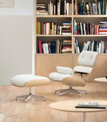 Кресло Eames lounge leather (white) - фото 4 - id-p44431423