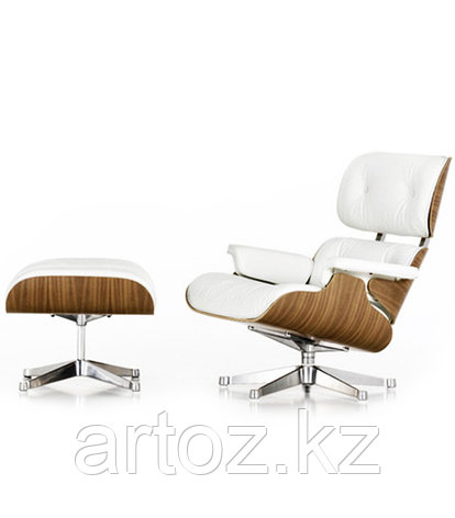 Кресло Eames lounge leather (white), фото 2