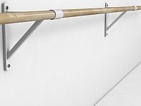 Балетный станок однорядный настенный 3м (секция 1м)