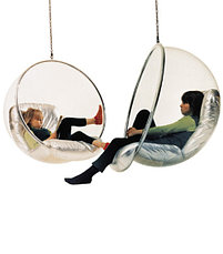 Кресло Bubble chair hanging (red), фото 3