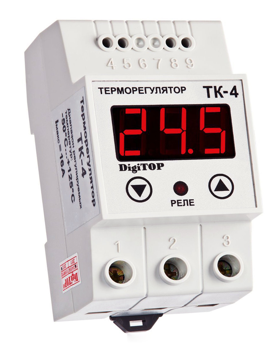 Терморегулятор ТК-4 (–50,0… 125,0°C, 16А)