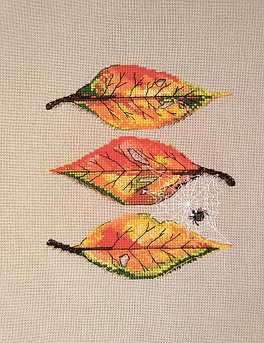 Набор для вышивания крестом "Осенние листья" 