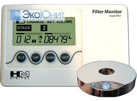 HM Digital FM-2 Компьютерный анализатор степени загрязнения фильтра с датчиком объема воды FM2