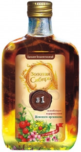 Бальзам "Золотая Сибирь" № 1 (Для женщин), 250 мл фляга