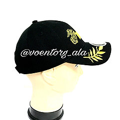 Бейсболка черная с принтом US Marines