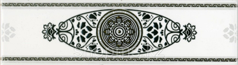 Керамическая плитка PiezaROSA Цезарь бордюр серый 272571 (25*7,1)