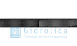 Канал с решеткой пластиковой, 1000*115*55 мм, Gidrolica, фото 5