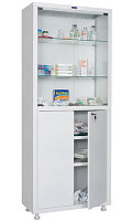 Шкаф медицинский для медикаментов МД 2 1670/SG Размеры: 1755х700х320 мм