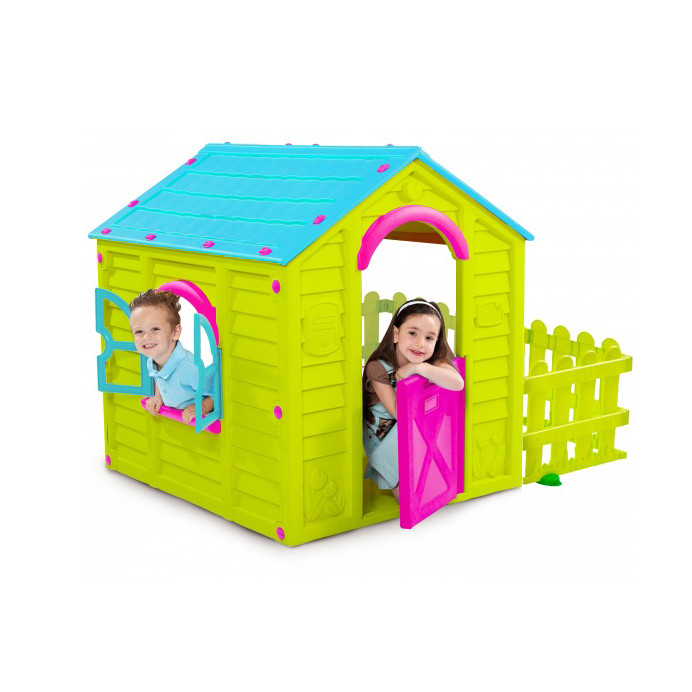 KETER Игровой Дом MY GARDEN HOUSE САДОВЫЙ Зелёный-бирюзовый (156x118x117h) (пластик двойной)
