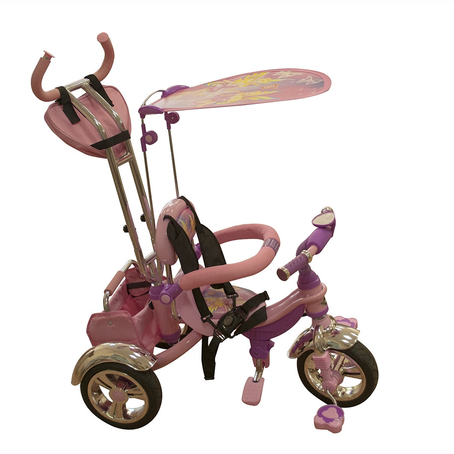 Велосипед трехколесный Mars Trike KR-01 H с рисунком Розовый/Фиолетовый