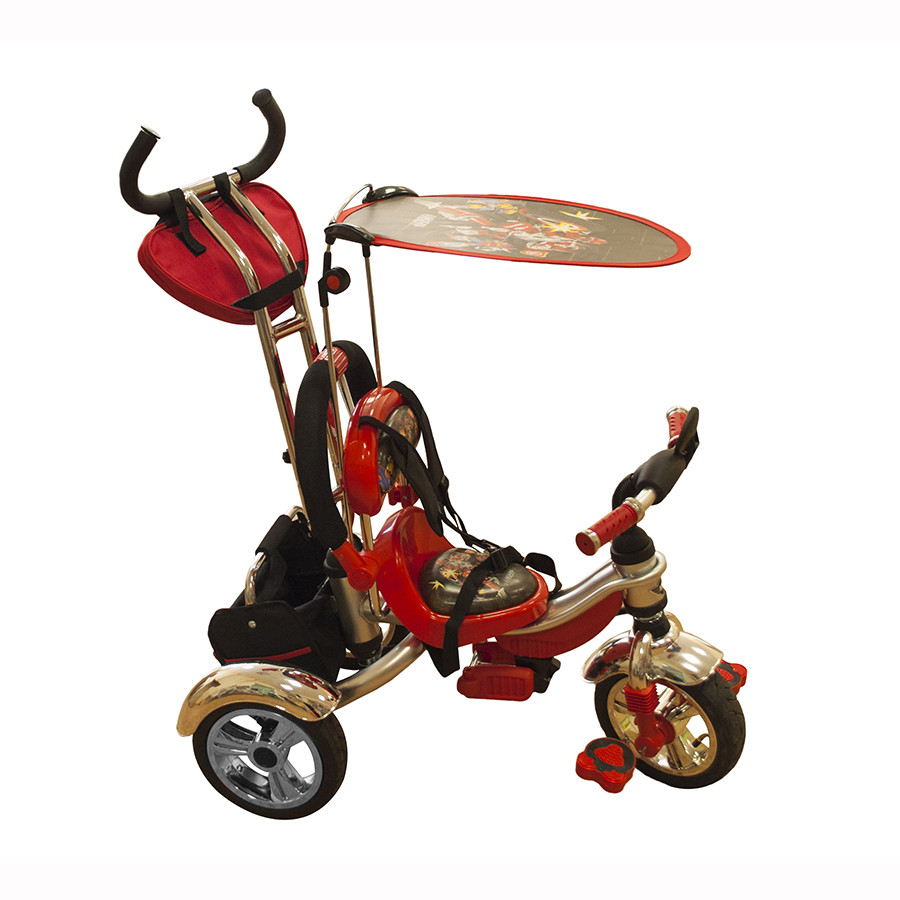 Велосипед трехколесный Mars Trike KR-01 H с рисунком Красный надувные колеса