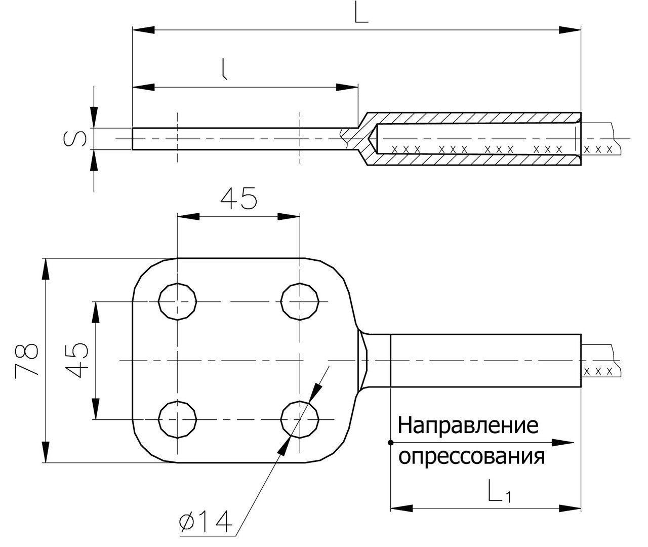 Аппаратные зажимы А4А-150Г-1, А4А-185Г-1, А4А-240Г-1