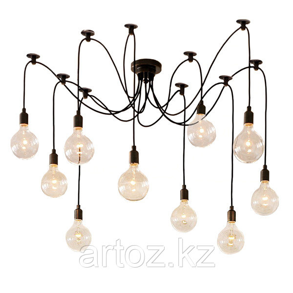 Люстра Edison Chandelier (black)