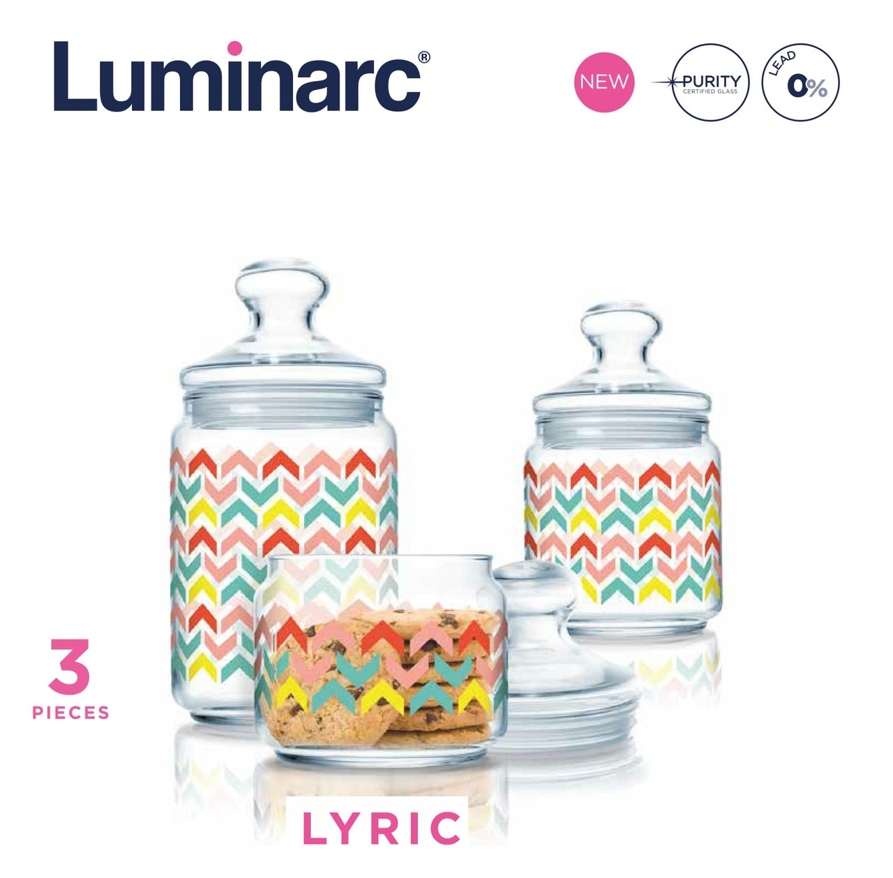 Набор банок Luminarc Lyric - 3 пр.