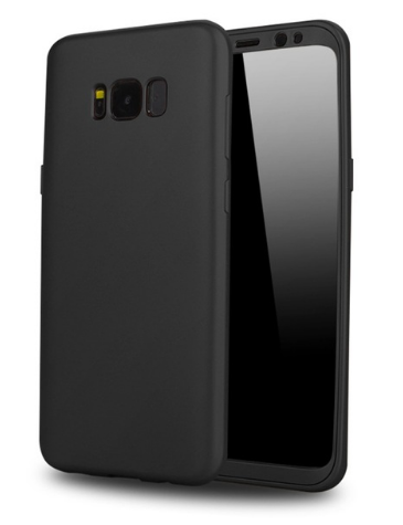 Силиконовый чехол 360 градусов для Samsung Galaxy S8 G950F (черный)