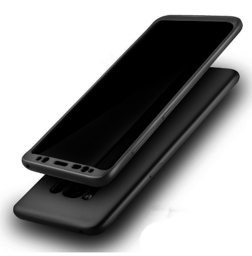 Силиконовый чехол 360 градусов для Samsung Galaxy S8 G950F (черный) - фото 2 - id-p44570625