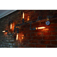 Настенная лампа Industrial steampunk pipe wall-5, фото 2