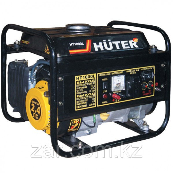 Бензиновый электрогенератор HUTER HT1000L (1000Вт)