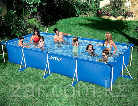 Бассейн каркасный Intex 28273 Rectangular Frame Pool, 450х220х84см