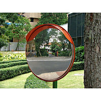 Дорожное сферическое зеркало 600 мм (с козырьком)