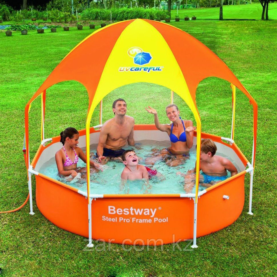 Каркасный бассейн Bestway 56432 (244*51 см)с зонтом