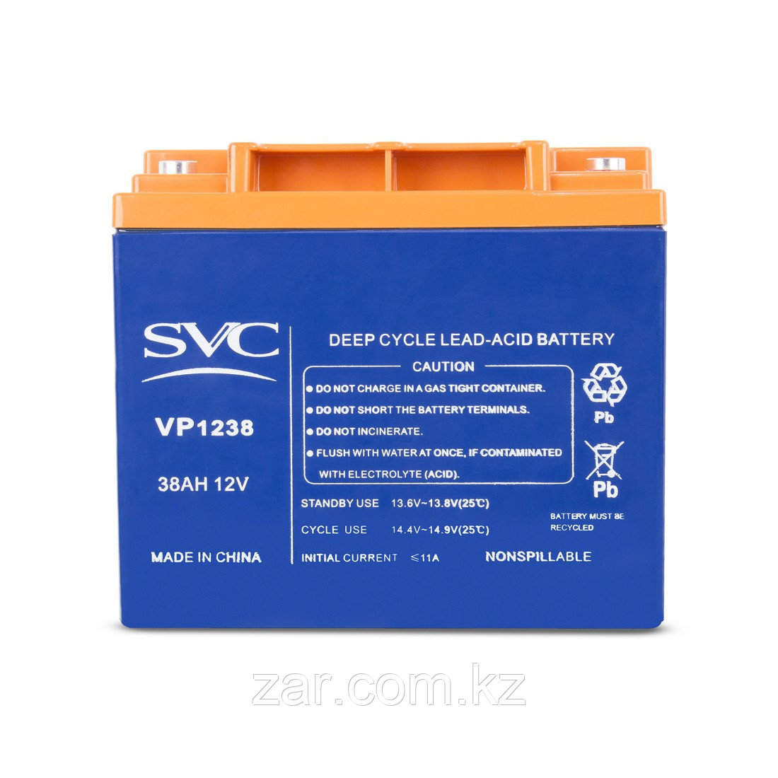 Аккумулятор SVC 12В 38 Ач - фото 2 - id-p44585443