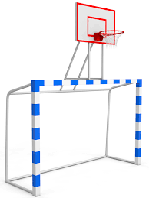 Баскетбольный щит с воротами (щит из оргстекла)