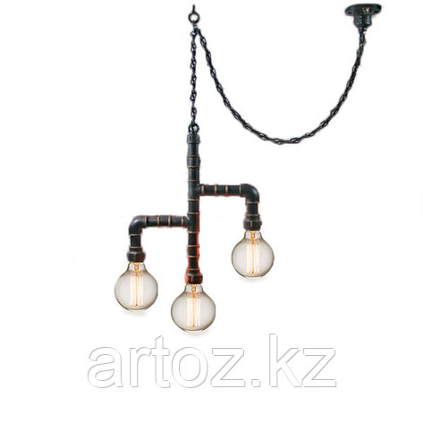 Лампа Industrial Pipe Lamp in chain-3 (№6), фото 2
