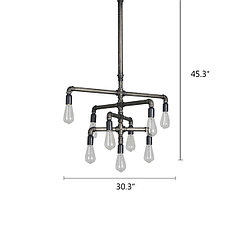 Люстра Industrial Chandelier-9 (№12-1), фото 3