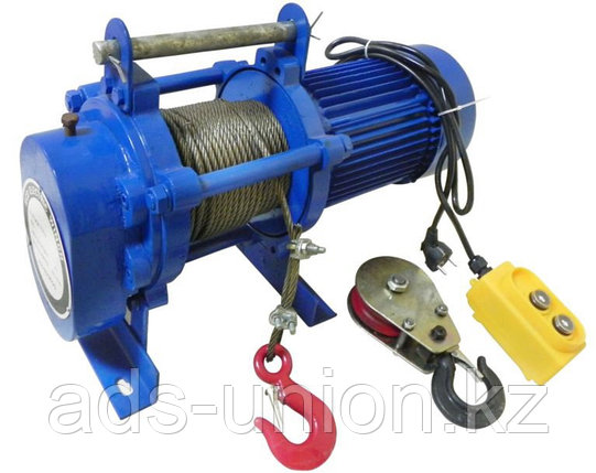 Лебедка электрическая KCD750 гп 750кг/1500кг (H=60м/30м) 380В, фото 1