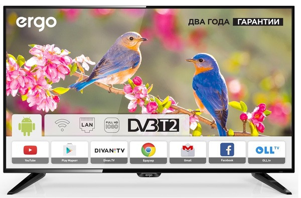 ТЕЛЕВИЗОР LCD 43"109см ERGO LE43CT3500AK SMART