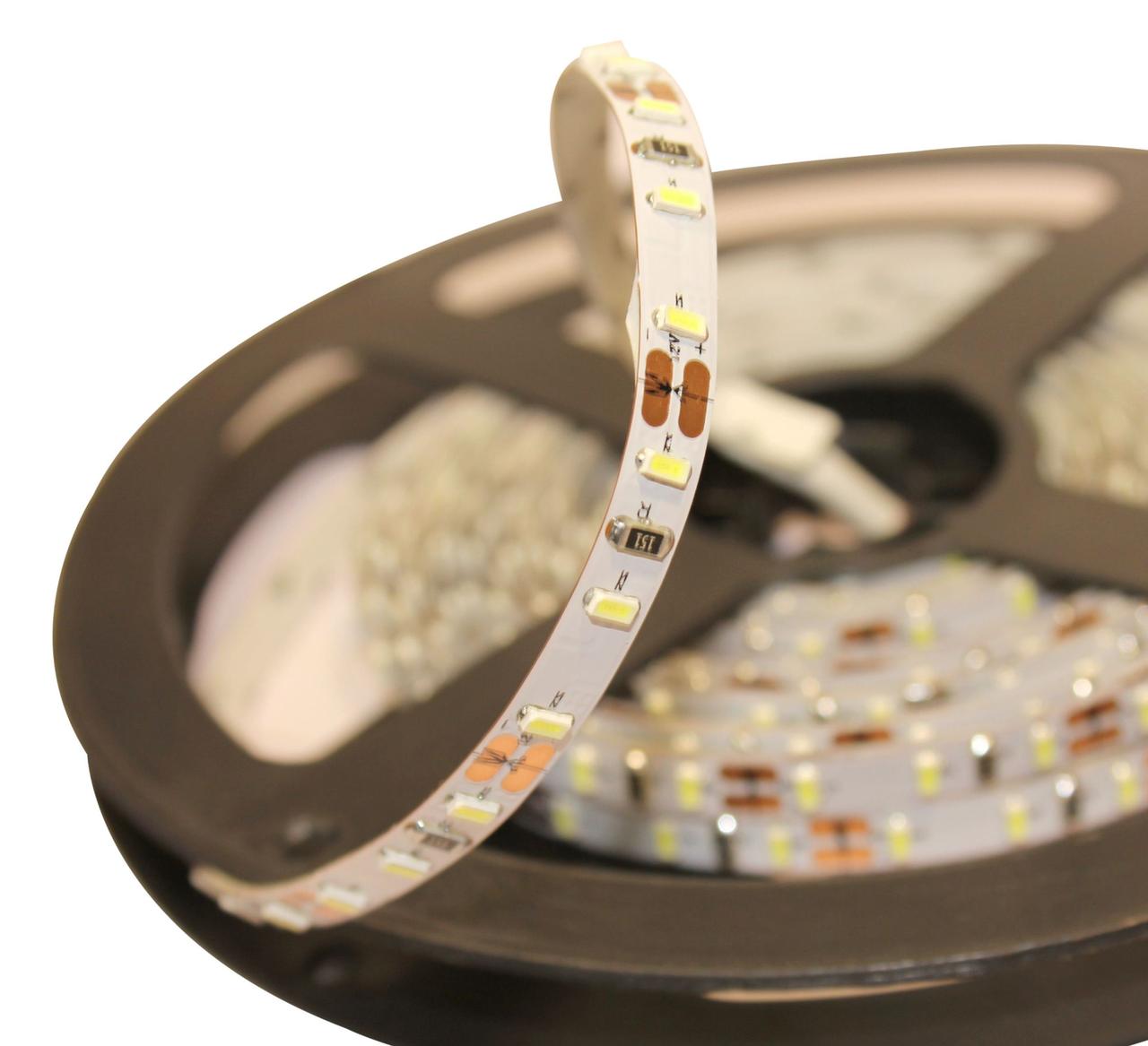Не влагозащищенная светодиодная лента SMD 5630, 60 д/м (IP33), цвет - белый, 24V