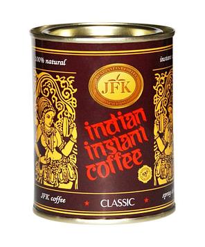 Индийский растворимый кофе (JFK CLASSIC), 200  г.