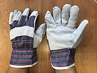 Перчатки спилковые комбинированные, фото 1