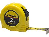 STAYER MaxTape 2м / 16мм рулетка в ударопрочном корпусе из ABS