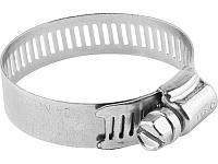 Хомуты оцинкованные, просечная лента 12.7 мм, 19-44 мм, 4 шт, ЗУБР