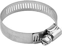 Хомуты оцинкованные, просечная лента 12.7 мм, 40-64 мм, 4 шт, ЗУБР