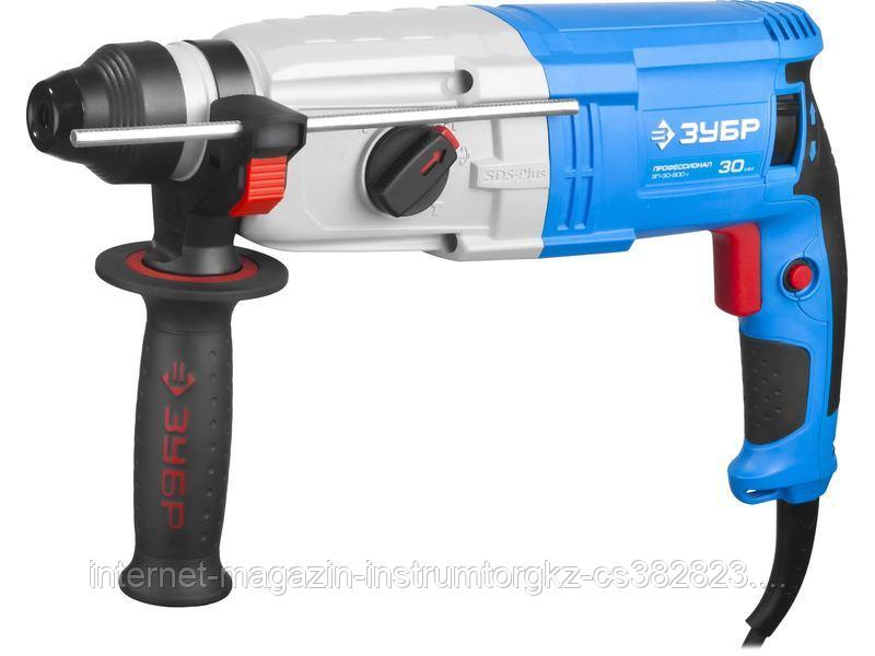 Перфоратор SDS-plus, ЗУБР Профессионал ЗП-30-900 К, реверс, горизонтальный, мет. редуктор, 3.3 Дж, 0-1000 об/мин, 0-5500 уд/мин, 900 Вт, кейс