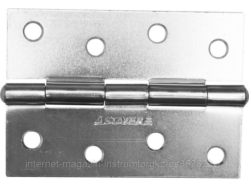 Петля дверная STAYER "MASTER" универсальная, цвет белый цинк, 100мм