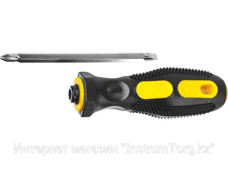 STAYER MAXFIX 70 мм переставная отвертка PH2/SL6