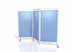 Ширма трехстворчатая (ткань Болонь) на колесах  