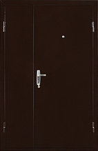 Дверь Квартет двухстворчатая 2050/1250/104 R/L метал\метал