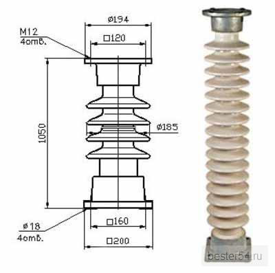 Изолятор опорно-стержневой ИОС 110-400 - фото 1 - id-p44712163