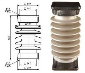 Изолятор опорно-стержневой ИОС 35-1000 - фото 1 - id-p44712164