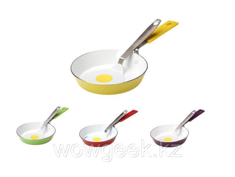 Мини-Сковорода с керамическим покрытием Завтрак 14см+лопатка - фото 1 - id-p44718155