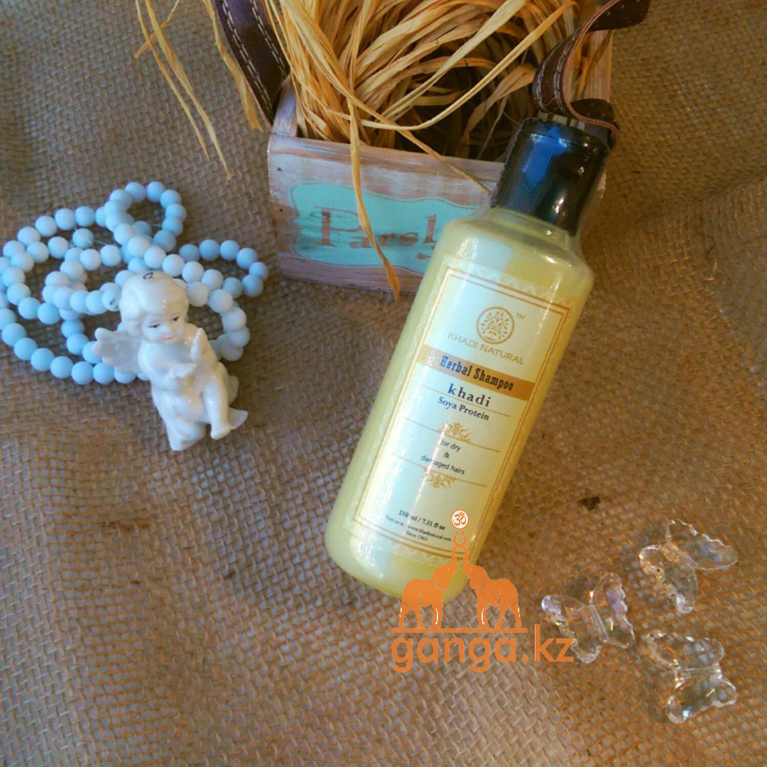 Шампунь натуральный с Протеином Сои KHADI Natural (Soya Protein), 210 мл.