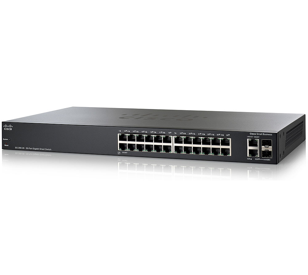 Коммутатор Cisco SG200-26 (SLM2024T-EU)